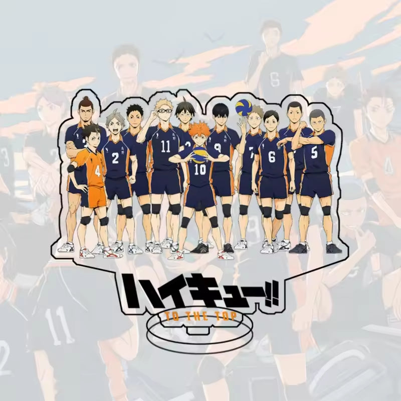 Custom Standee Haikyuu Volleyball Anime Team Acrylic Desktop Stand Figure Hinata Shoyo Kageyama Tobio Gift Decoration