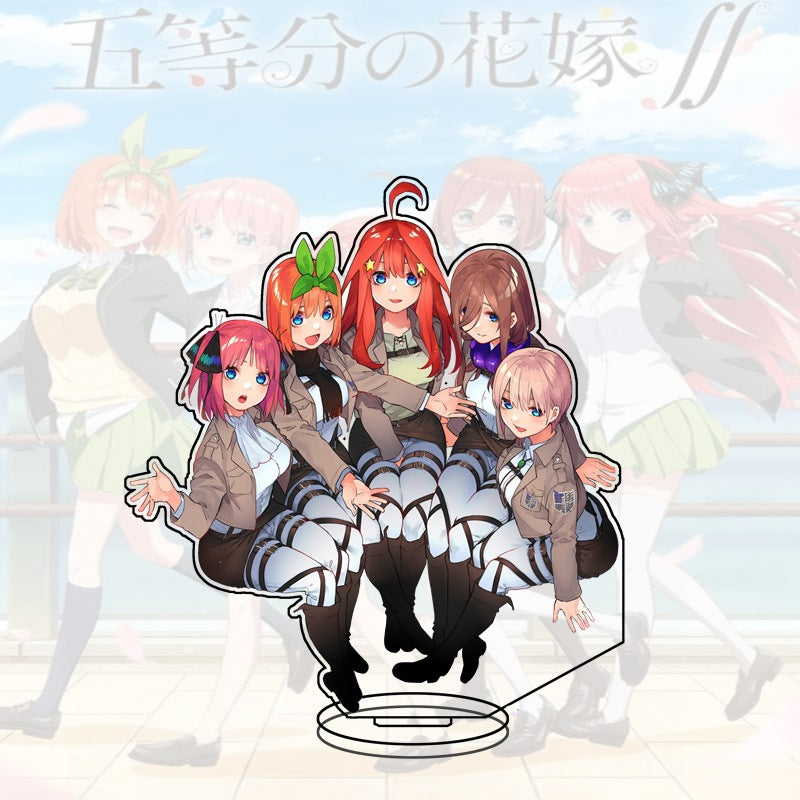 Quintessential Quintuplets Acrylic Stand Miku Ichika Yotsuba Itsuki Heart Anime Figure Desk Decor Gift