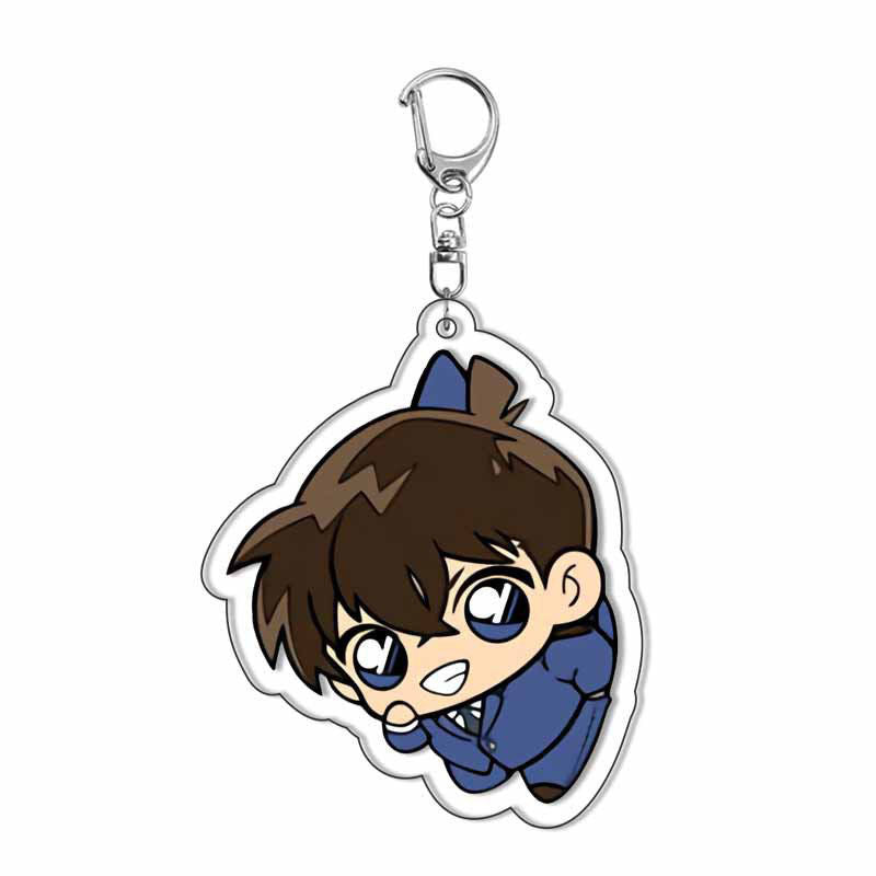 Detective Conan Acrylic Keychain  Conan Edogawa Ran Mouri Transparent School Bag Pendant Keyring