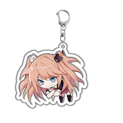 Danganronpa Acrylic Keychain – Kokichi Oma, Chiaki Nanami, Junko Enoshima Anime Keyring Pendant
