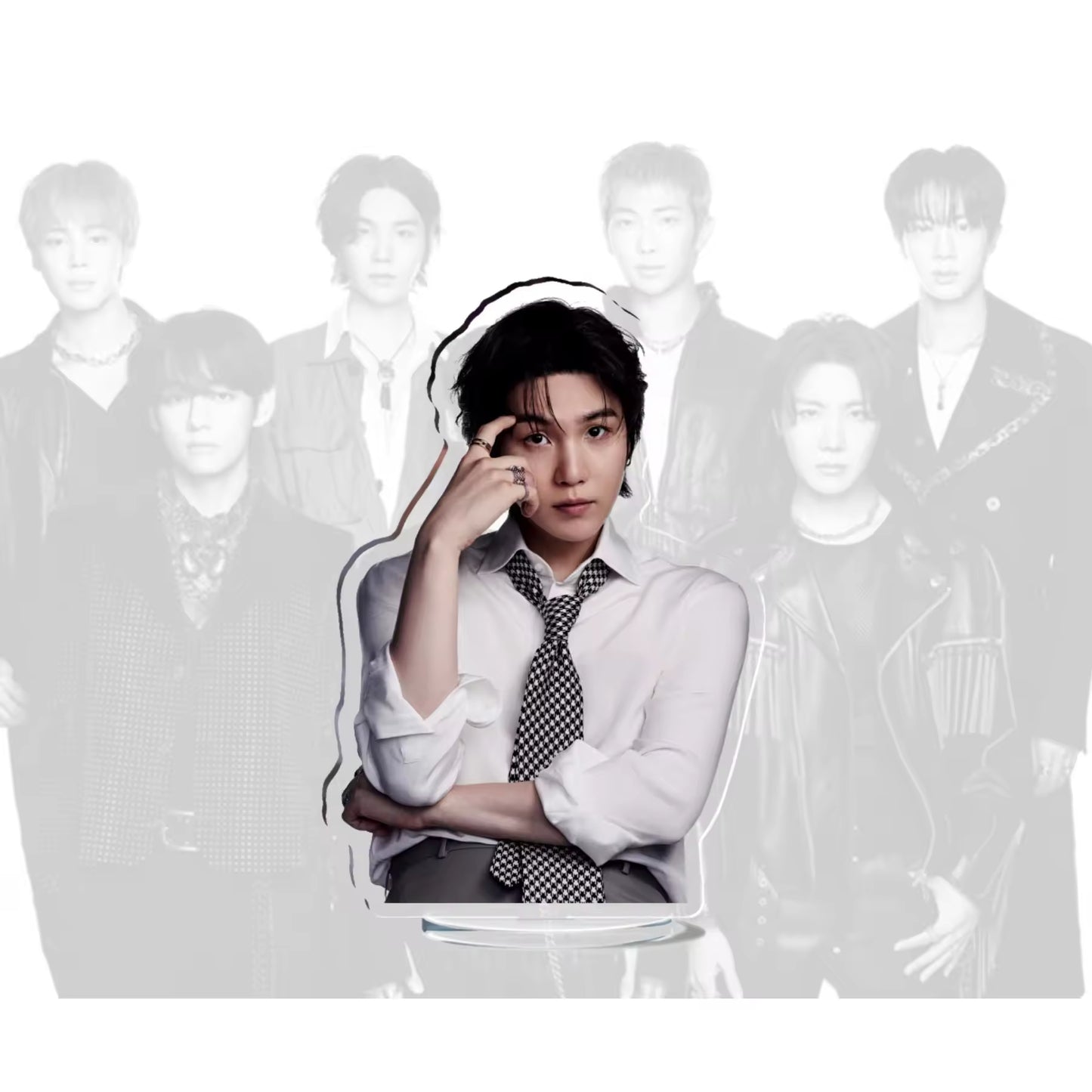 Custom Keychain Bangtan Boys JK V JIMIN New Album Comeback Double-Sided Standee Desktop Ornament