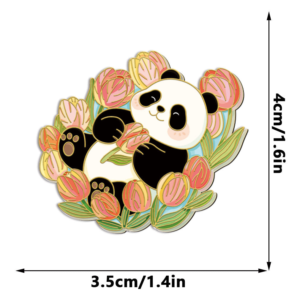 Custom Cute Panda Acrylic Fridge Magnets  Creative Animal Magnetic Refrigerator Decor