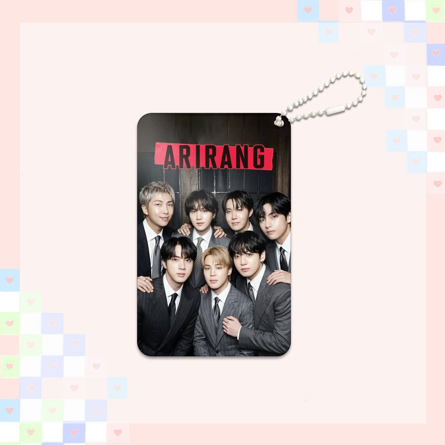 KPOP Custom Keychain Idol World Tour 3-inch ARIARNG Acrylic Keychain Digital Photo Video Recording Fashionable