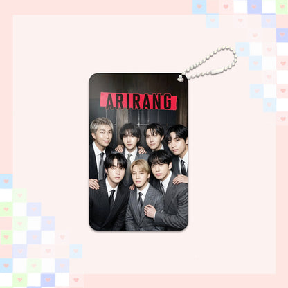 KPOP Custom Keychain Idol World Tour 3-inch ARIARNG Acrylic Keychain Digital Photo Video Recording Fashionable