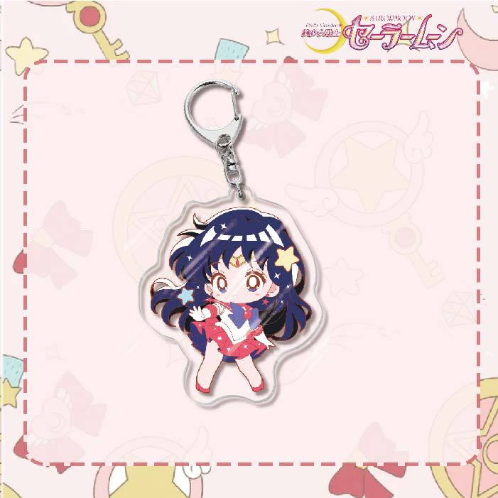 Custom Keychain Cute Cartoon Tsukino Usagi Metal Anime Sailormoon UV Printing Waterproof Bottle Custom Opener