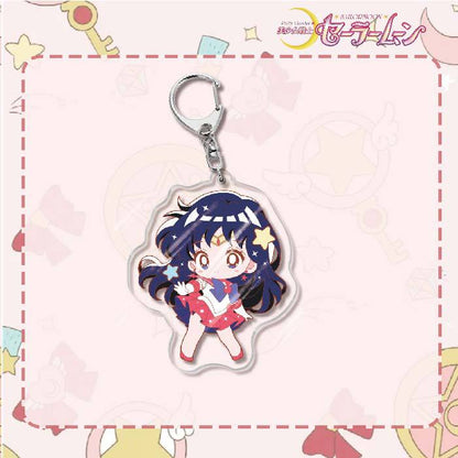 Custom Keychain Cute Cartoon Tsukino Usagi Metal Anime Sailormoon UV Printing Waterproof Bottle Custom Opener