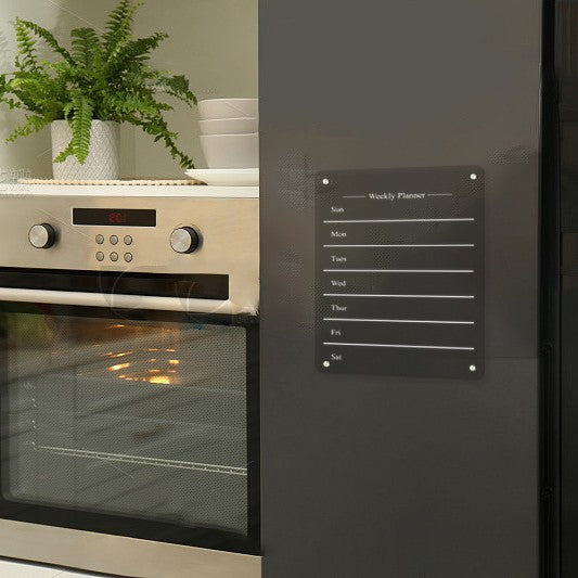 Custom Acrylic Magnetic Fridge  Dry Erase Calendar Dietary Management Board