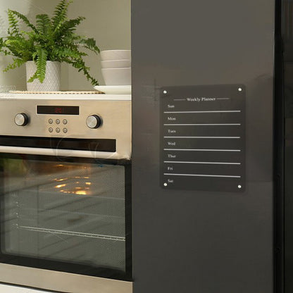 Custom Acrylic Magnetic Fridge  Dry Erase Calendar Dietary Management Board