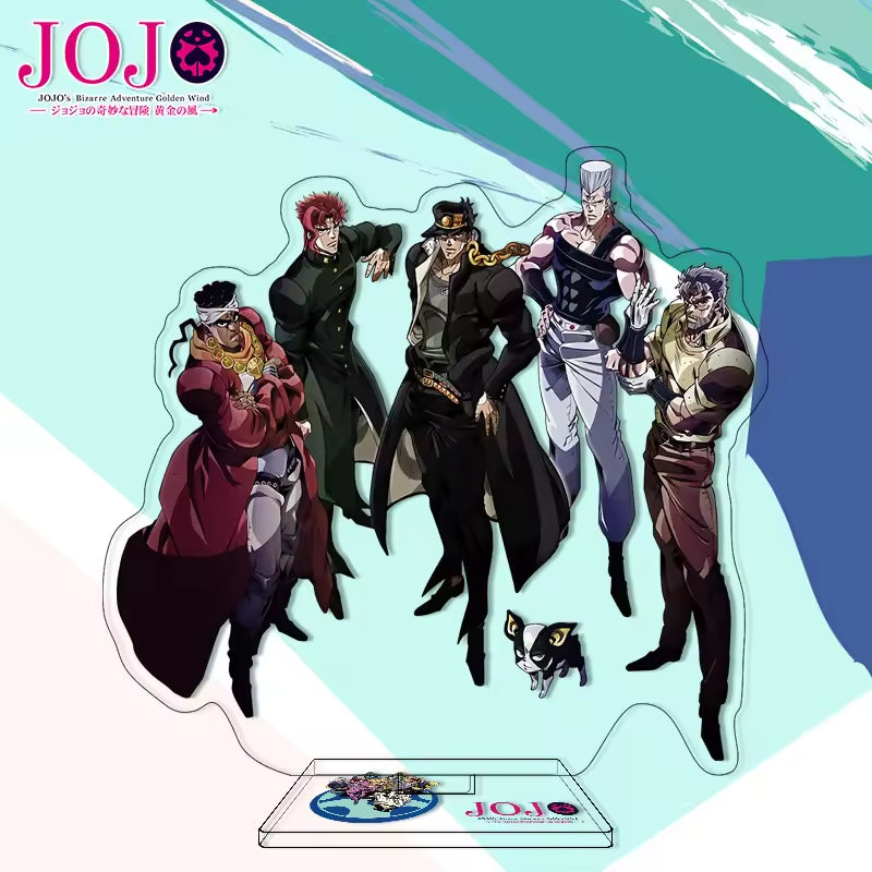 Custom Anime Peripheral Acrylic Figure Stand JOJO's Bizarre Adventure Golden Wind Character Ornament One Piece Dropshipping China