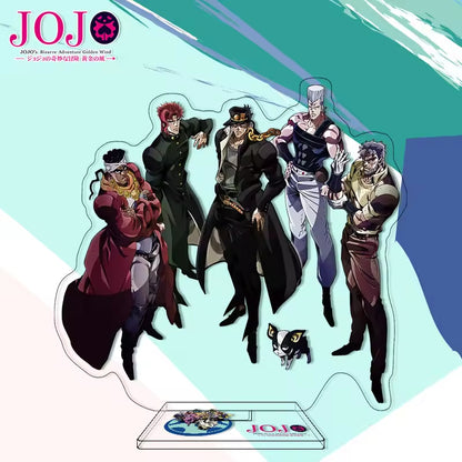 Custom Anime Peripheral Acrylic Figure Stand JOJO's Bizarre Adventure Golden Wind Character Ornament One Piece Dropshipping China