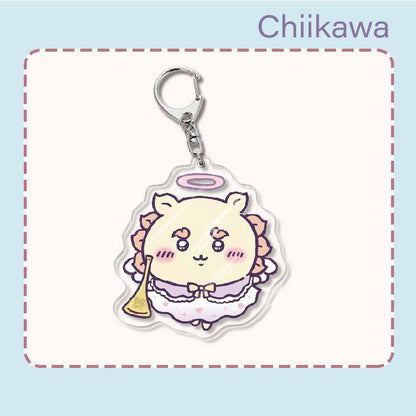 Japanese Anime Chiikawa Acrylic Keychain Hachiware Usagi Cute Lightweight Bag Pendant Decoration Gift