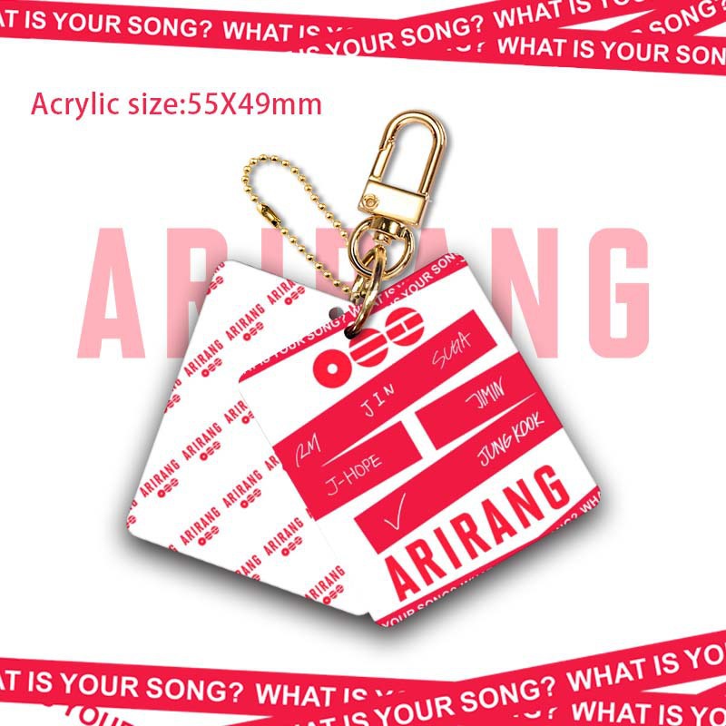 BTS ARIRANG Album Acrylic Phone Charm Set – Kpop Idol Hanging Accessories