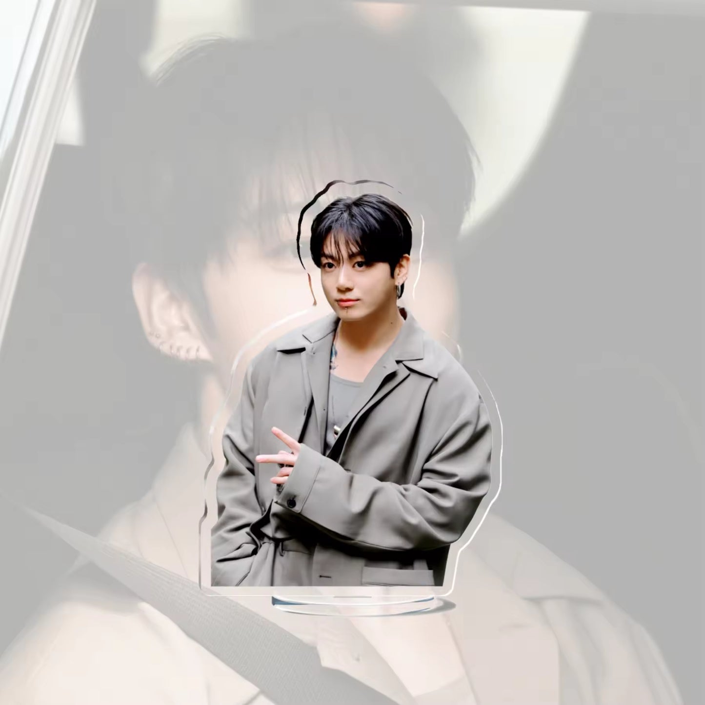 Custom KPOP Jungkook Standee HD Photo Double-Sided UV Printed Eco-Friendly PVC Desktop Display Custom Birthday Gift Standee