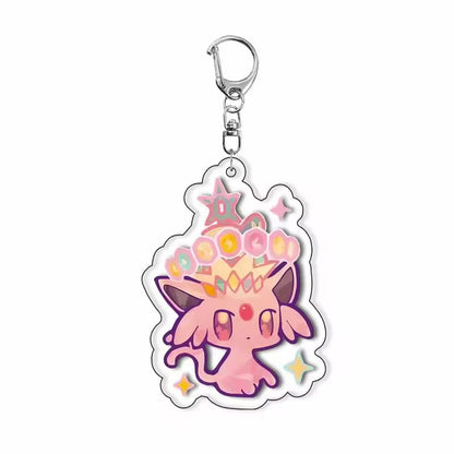 Cute Cartoon Animal Keychain Custom Anime Style Bag Charm Gift Pendant for Kids & Fans