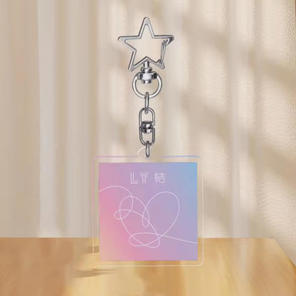 Bts 2026 World Tour Kpop Idol Group UV Printed  Pendant Fan Souvenir Promotional Gifts Custom Acrylic Keychain