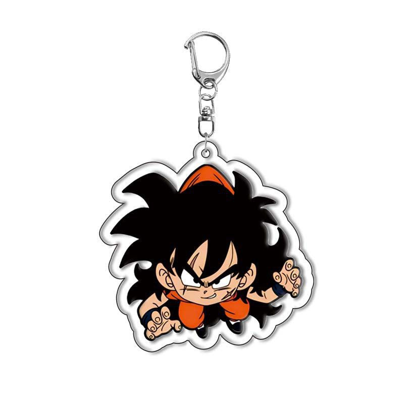 Dragon Ball Acrylic Keychain – Goku, Vegeta, Beerus, Android 18 Super Saiyan Anime Keyring Pendant