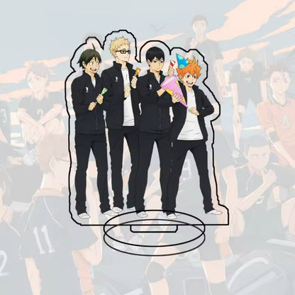 Custom Standee Haikyuu Volleyball Anime Team Acrylic Desktop Stand Figure Hinata Shoyo Kageyama Tobio Gift Decoration