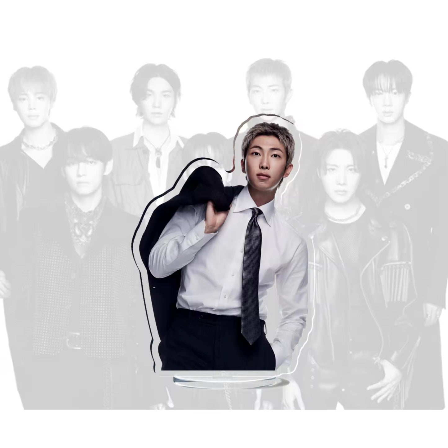 Custom Keychain Bangtan Boys JK V JIMIN New Album Comeback Double-Sided Standee Desktop Ornament