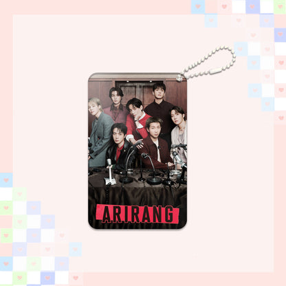 KPOP Custom Keychain Idol World Tour 3-inch ARIARNG Acrylic Keychain Digital Photo Video Recording Fashionable