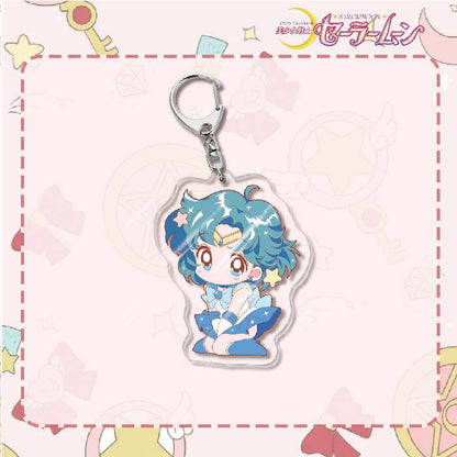 Custom Keychain Cute Cartoon Tsukino Usagi Metal Anime Sailormoon UV Printing Waterproof Bottle Custom Opener