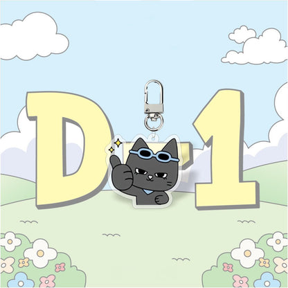 KPOP Idol BOYNEXTDOOR Cute Cartoon Digital Photo Acrylic Keychain UV Printing Waterproof Charm Pendant