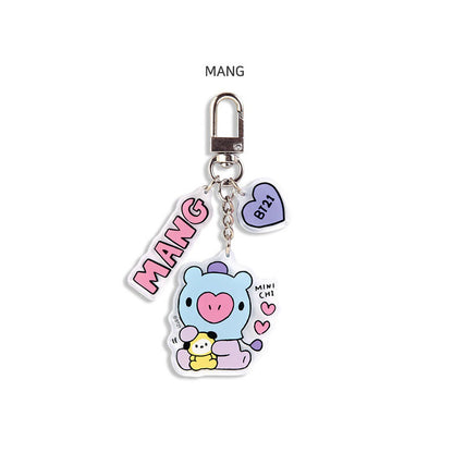 Kpop Idol Custom BTS Acrylic Keychain Cartoon Idol Style Charm Pendant for Gifts Souvenirs Fans