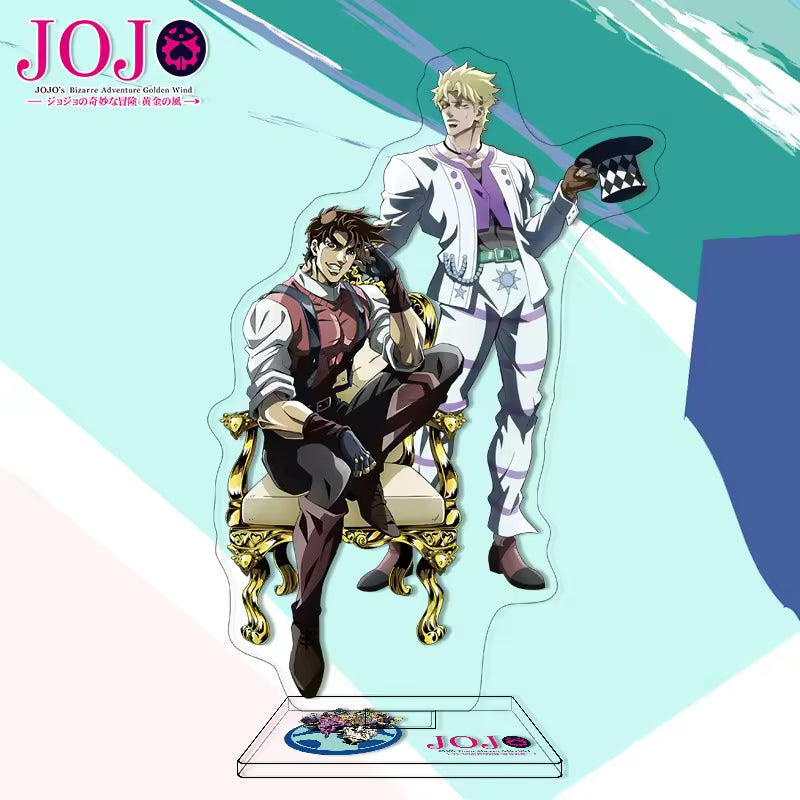 Custom Anime Peripheral Acrylic Figure Stand JOJO's Bizarre Adventure Golden Wind Character Ornament One Piece Dropshipping China