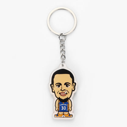 Custom Cartoon Basketball Player Acrylic Keychain | Personalized Sports Fan Gift