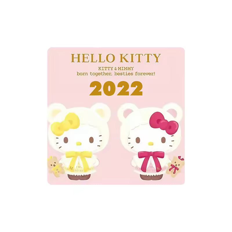 Custom Charm Cute Cartoon Kitty Cat Anniversary  Crystal Glass Soft Magnetic Refrigerator Magnet