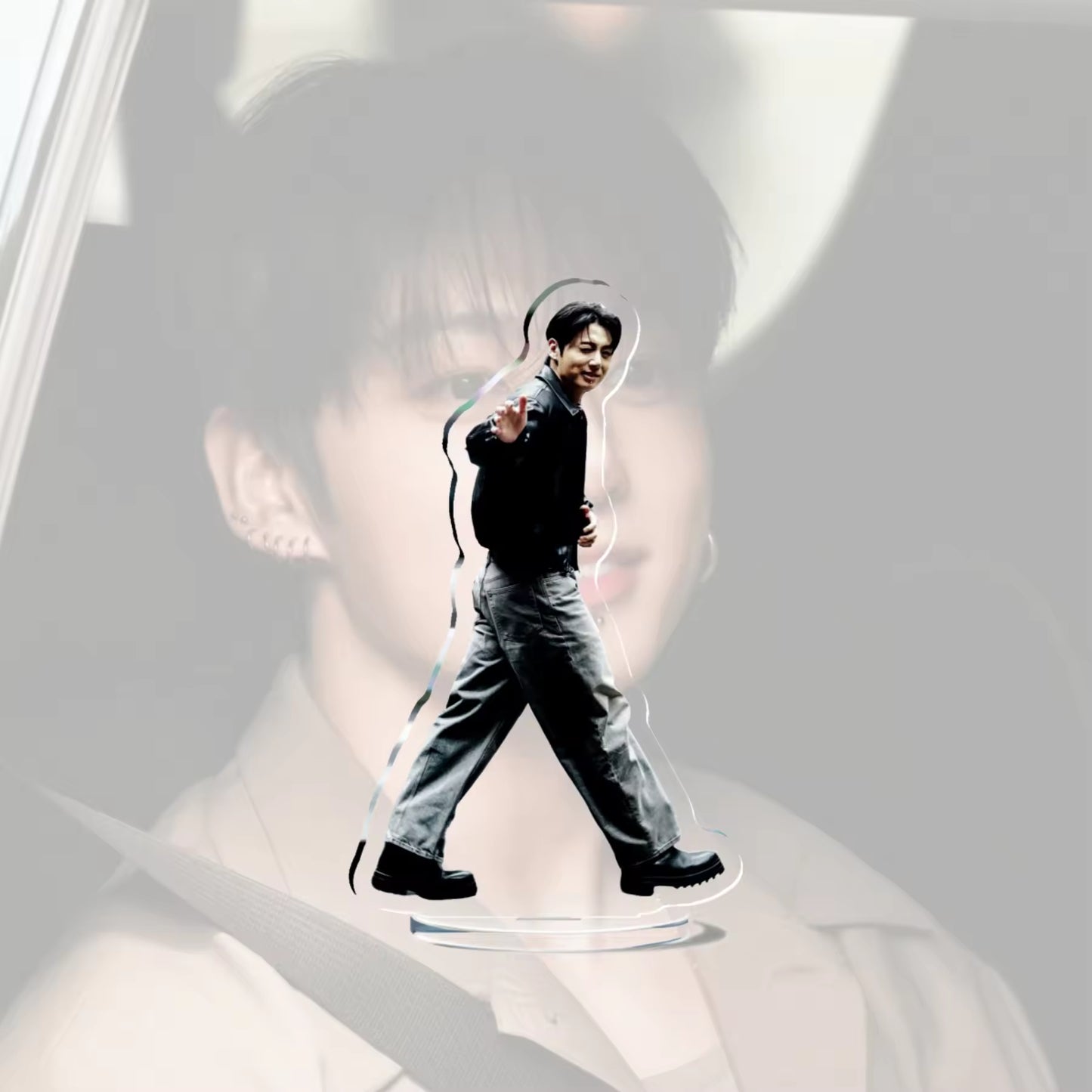 Custom KPOP Jungkook Standee HD Photo Double-Sided UV Printed Eco-Friendly PVC Desktop Display Custom Birthday Gift Standee