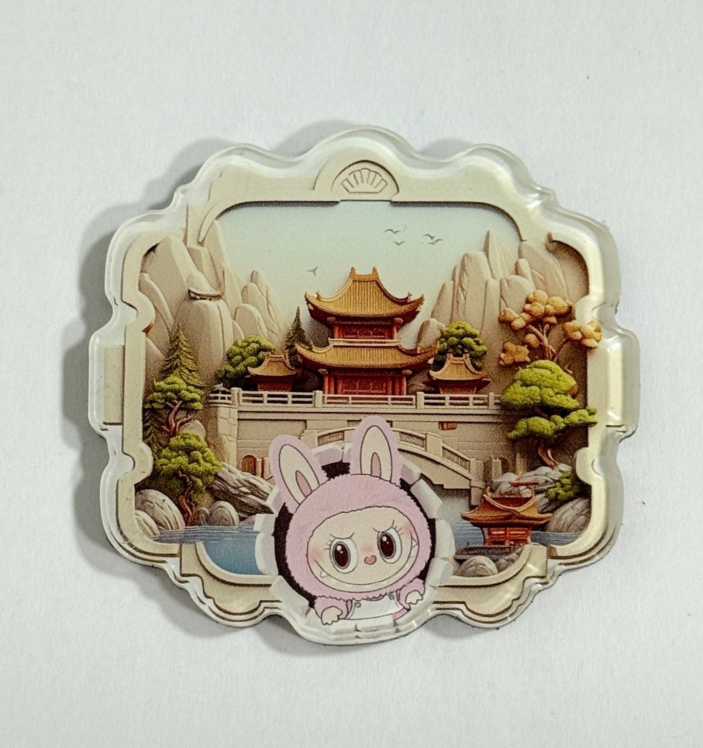 Custom Cute 3D Cartoon Acrylic Fridge Magnets Creative Magnetic Refrigerator Decor