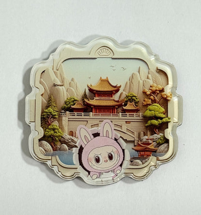 Custom Cute 3D Cartoon Acrylic Fridge Magnets Creative Magnetic Refrigerator Decor