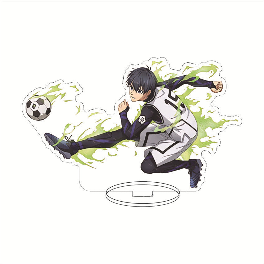 Blue Lock Acrylic Stand Figure  Isagi Yoichi Bachira Meguru Chigiri Hyoma Anime Desk Decor Collectible