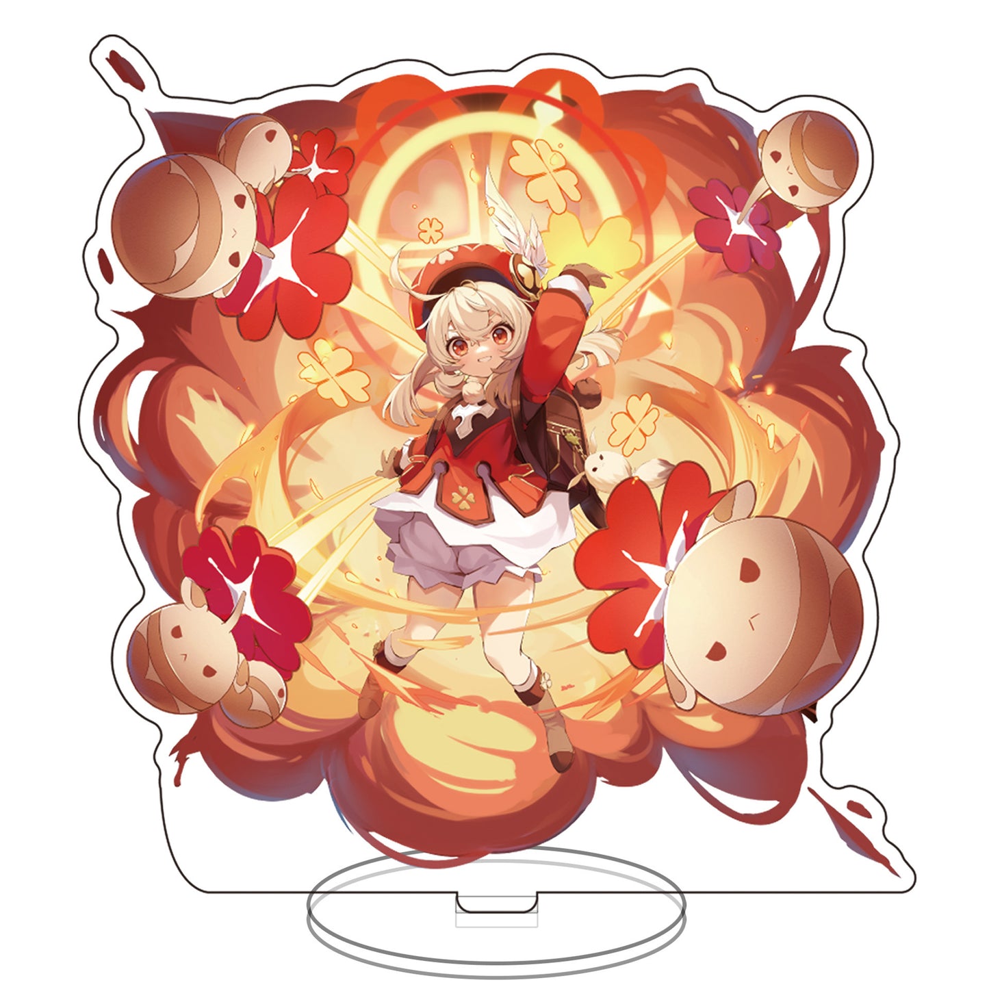 Genshin Impact Acrylic Stands: Hu Tao, Gan Yu, Keqing, Kley, Venti, Xingqiu, Diluc, Zhongli, Yanfei Figurines – Anime & Manga
