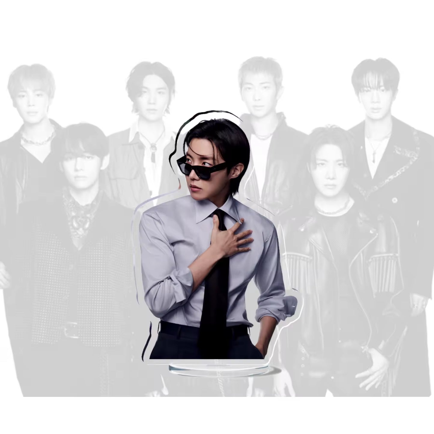 Custom Keychain Bangtan Boys JK V JIMIN New Album Comeback Double-Sided Standee Desktop Ornament