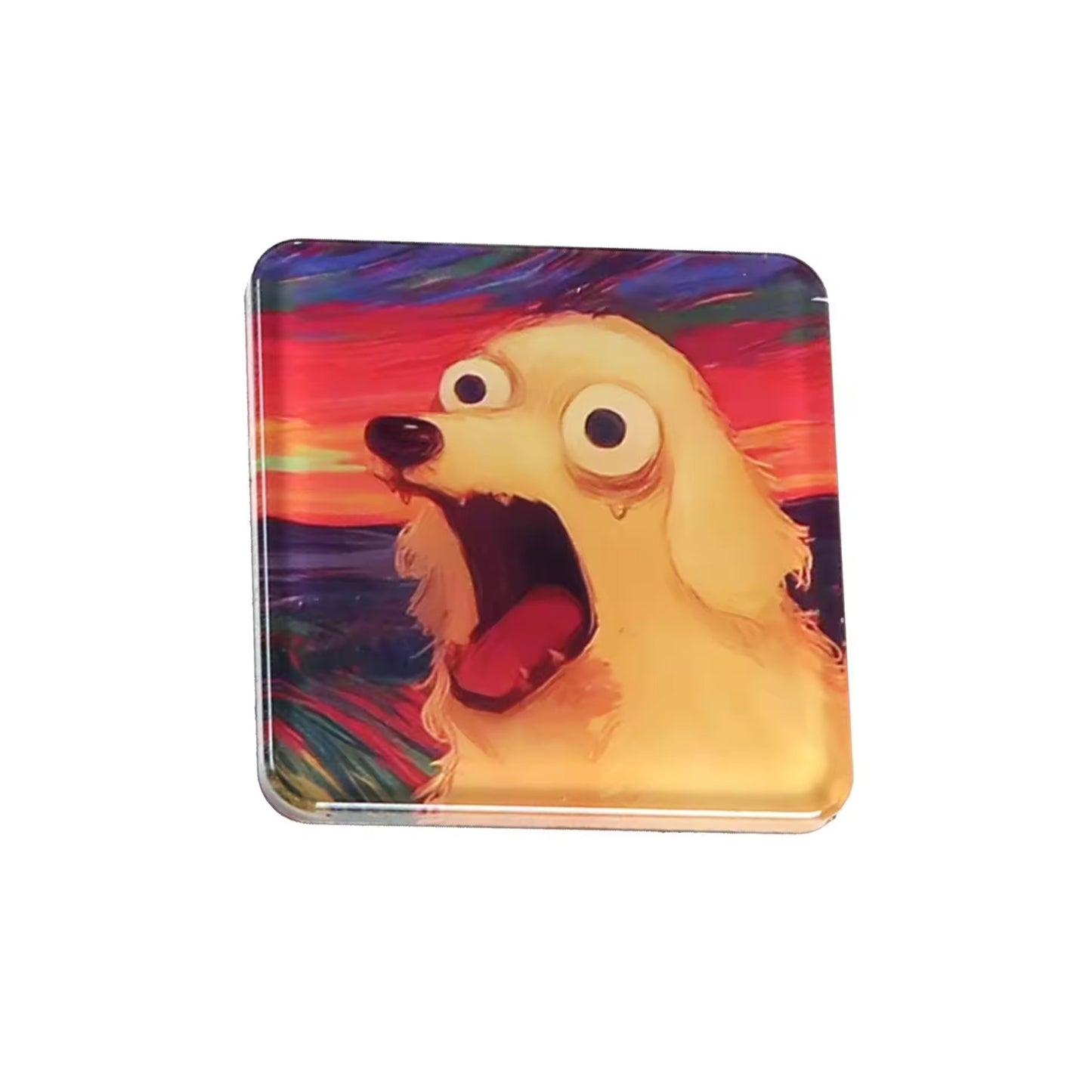 New Small Animal Series Cartoon Style Eco-friendly Acrylic Digital Printed Refrigerator Magnetic Promotional