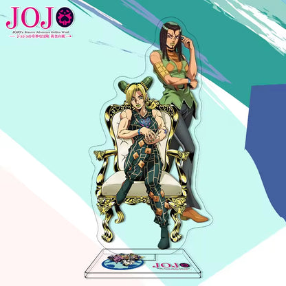 Custom Anime Peripheral Acrylic Figure Stand JOJO's Bizarre Adventure Golden Wind Character Ornament One Piece Dropshipping China
