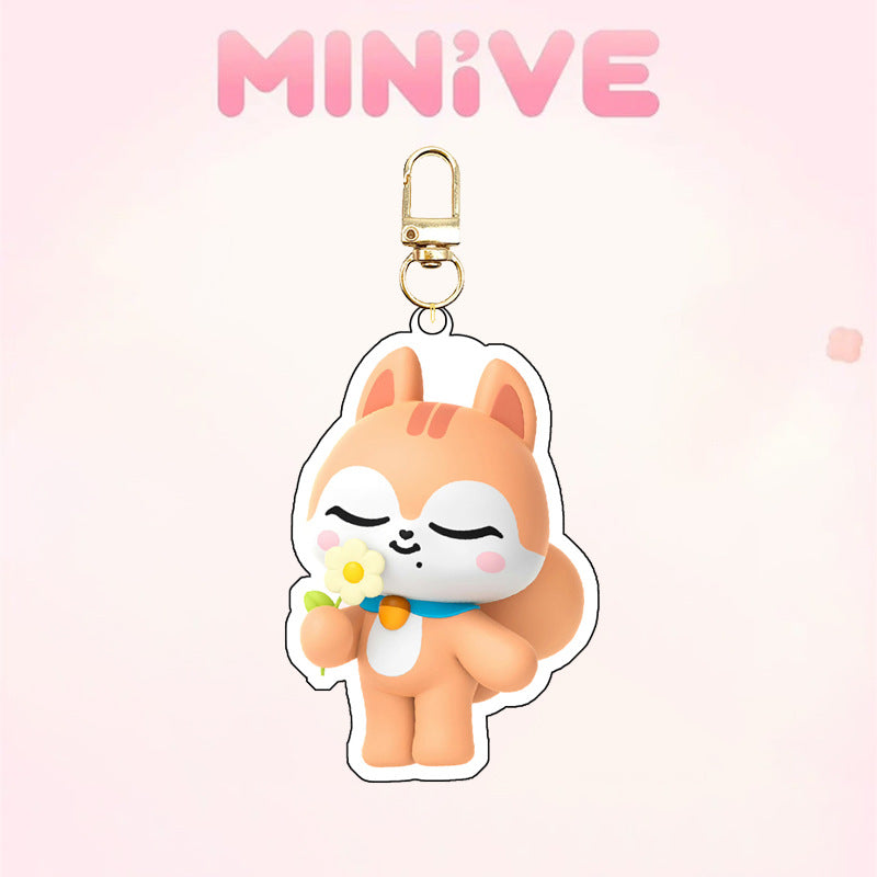 KPOP Idol Miniteen SKZ UV Printed Acrylic Keychain Custom Digital Photo Cartoon Charm Pendant Keyring