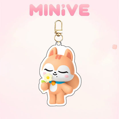 KPOP Idol Miniteen SKZ UV Printed Acrylic Keychain Custom Digital Photo Cartoon Charm Pendant Keyring