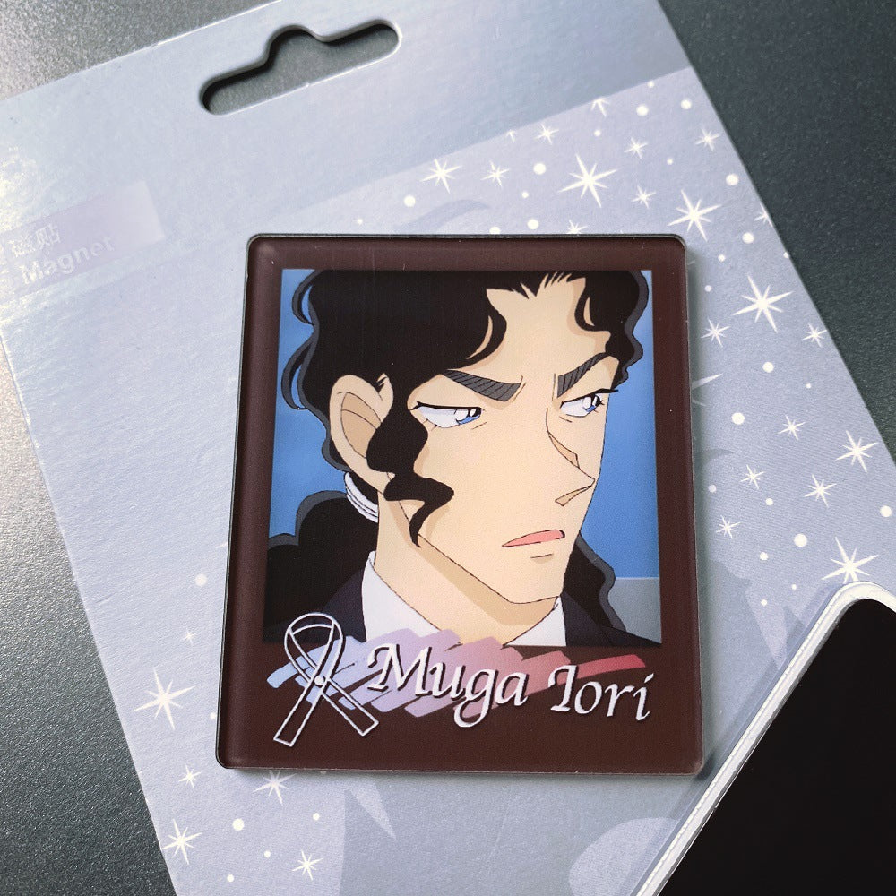 Anime Style Acrylic Photo Frame Fridge Magnets  Polaroid-Inspired Magnetic Refrigerator Decor