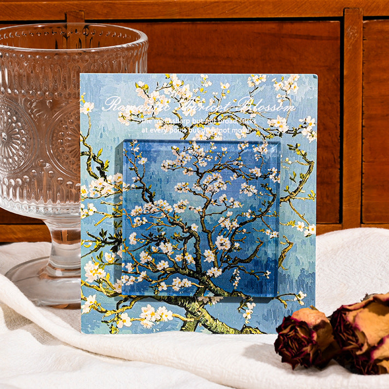 Custom Acrylic Fridge Magnet Van Gogh Starry Night Sunrise Impression Nordic Art
