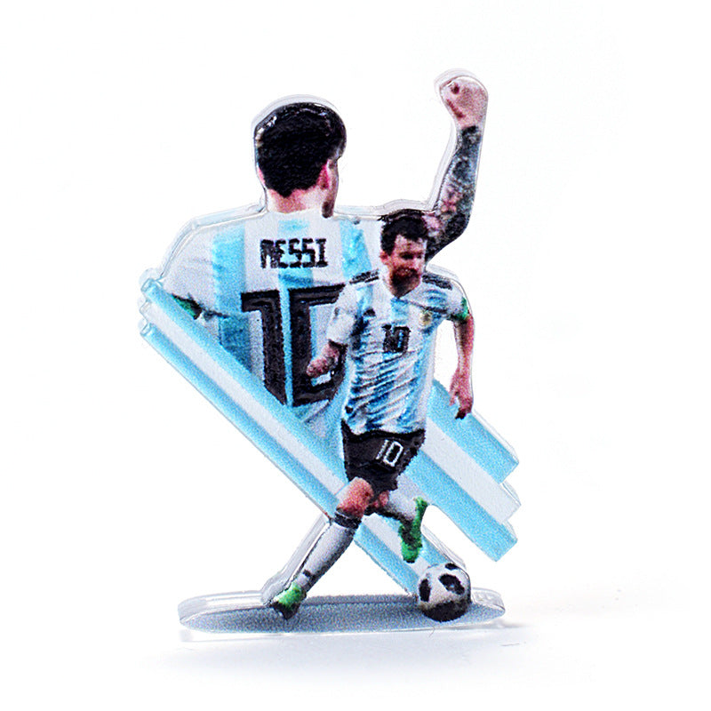 Cartoon Football Player Acrylic Stand | Double-Sided Desk Display Collectible