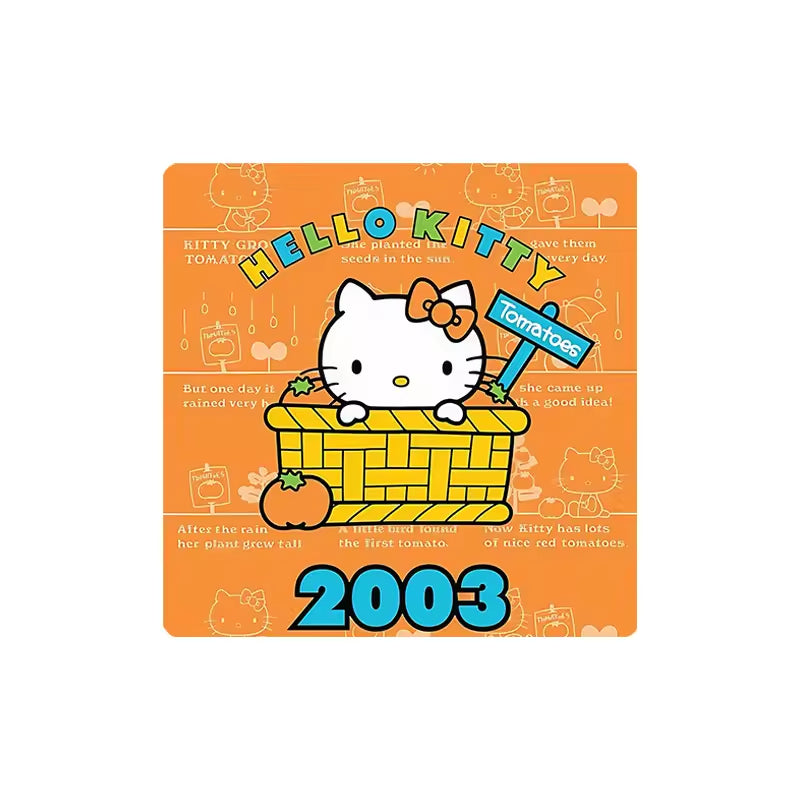 Custom Charm Cute Cartoon Kitty Cat Anniversary  Crystal Glass Soft Magnetic Refrigerator Magnet