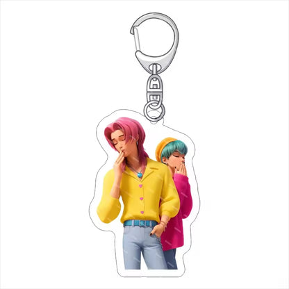 Demon Hunter Anime Cartoon  Acrylic Waterproof Keychain-Wholesale Custom Business Gift
