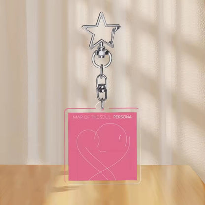Bts 2026 World Tour Kpop Idol Group UV Printed  Pendant Fan Souvenir Promotional Gifts Custom Acrylic Keychain