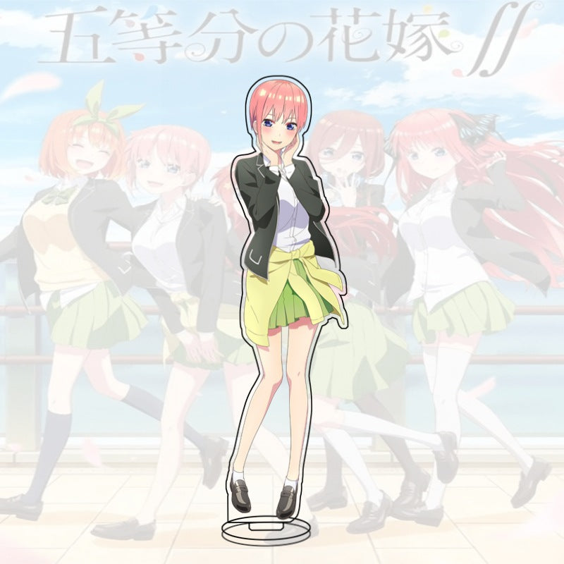 Quintessential Quintuplets Acrylic Stand Miku Ichika Yotsuba Itsuki Heart Anime Figure Desk Decor Gift