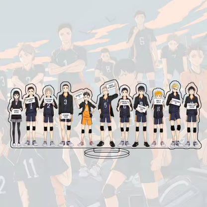Custom Standee Haikyuu Volleyball Anime Team Acrylic Desktop Stand Figure Hinata Shoyo Kageyama Tobio Gift Decoration