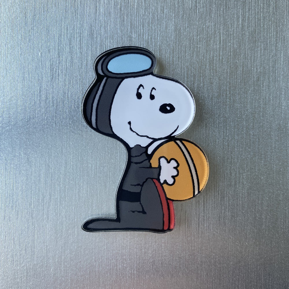 Custom Cute Cartoon Dog Fridge Magnets  Garden Series Soft Magnetic Refrigerator Decor