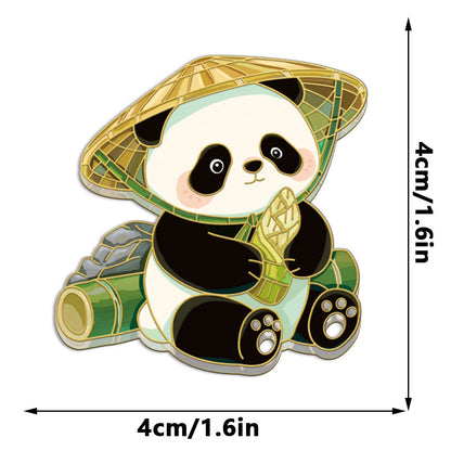 Custom Cute Panda Acrylic Fridge Magnets  Creative Animal Magnetic Refrigerator Decor