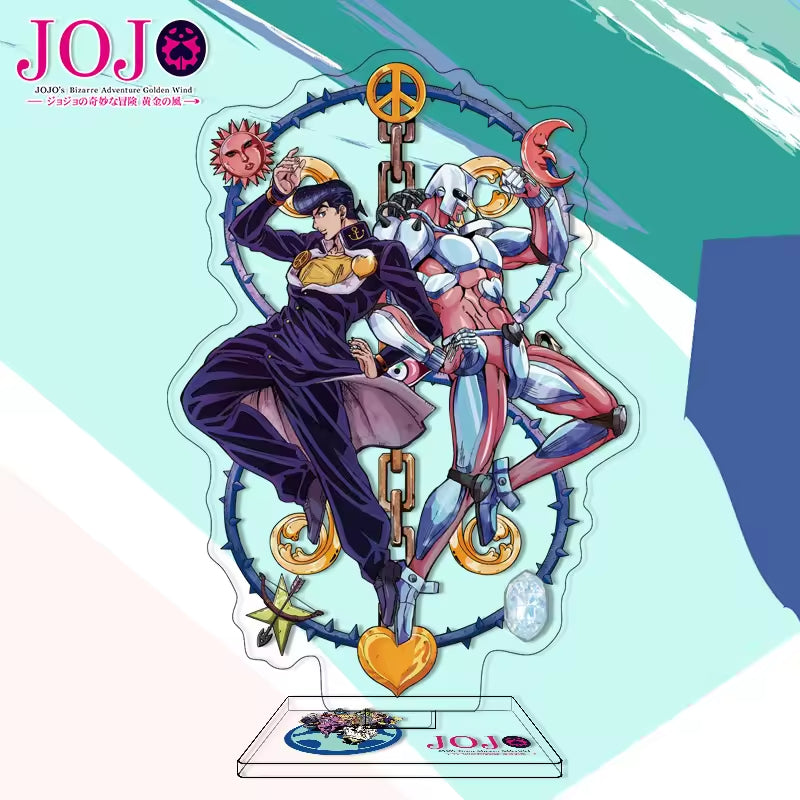 Custom Anime Peripheral Acrylic Figure Stand JOJO's Bizarre Adventure Golden Wind Character Ornament One Piece Dropshipping China